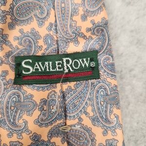 Savile Row Tie Mens Classic Silk‎ Paisley Pattern Hand Sewn Imported USA